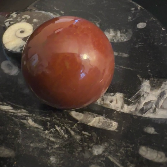 Red Jasper Crystal Sphere - Picture 3 of 5
